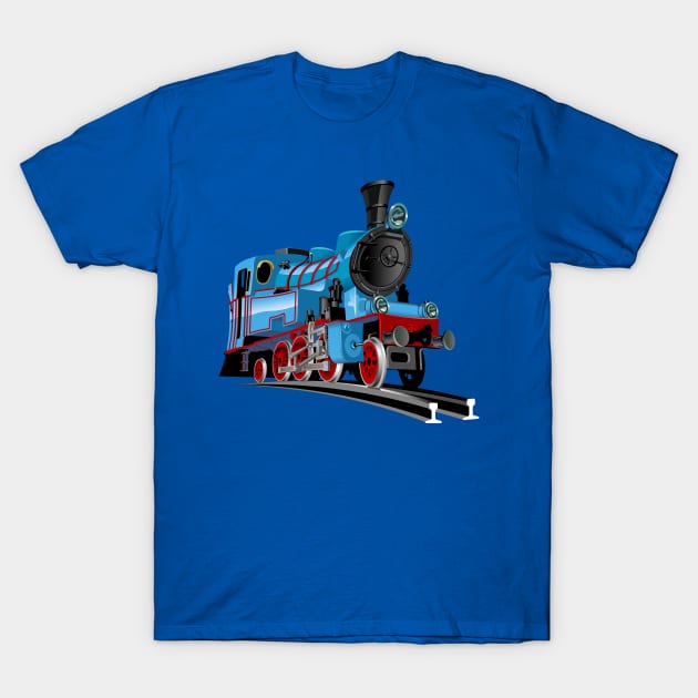 cartoon train T-Shirt by Mechanik